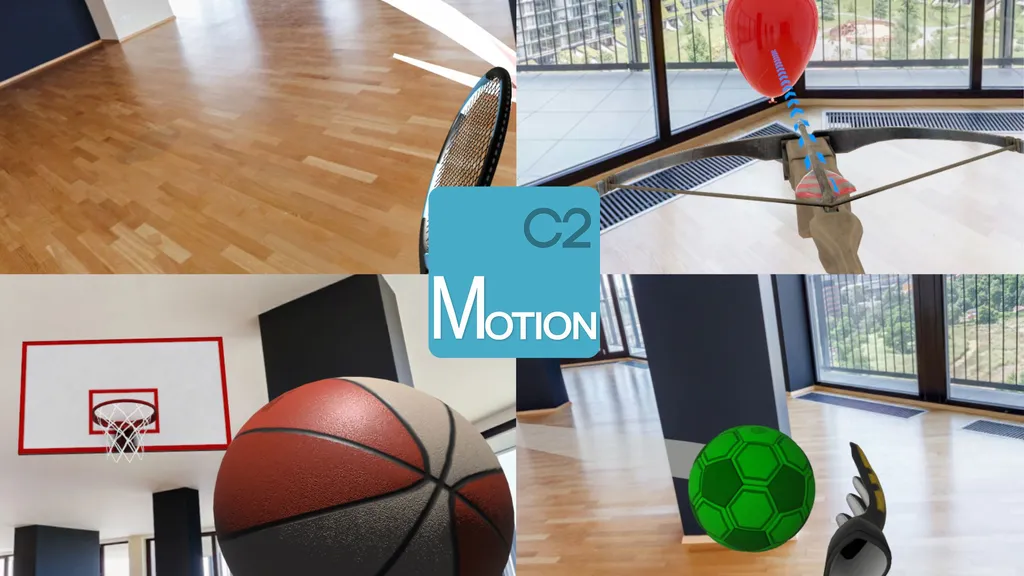 Montage of C2Motion augmented reality exercises