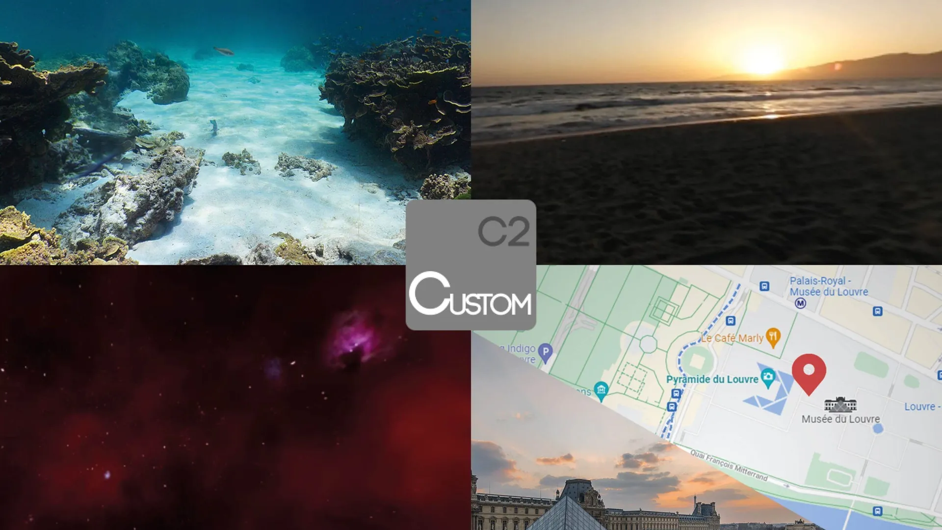 Montage de paysages et de scènes personnalisables C2Custom