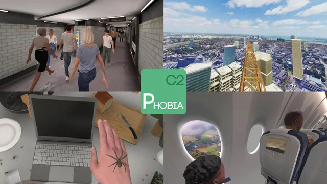 Montage therapeutischer C2Phobia-Szenen in Virtual Reality