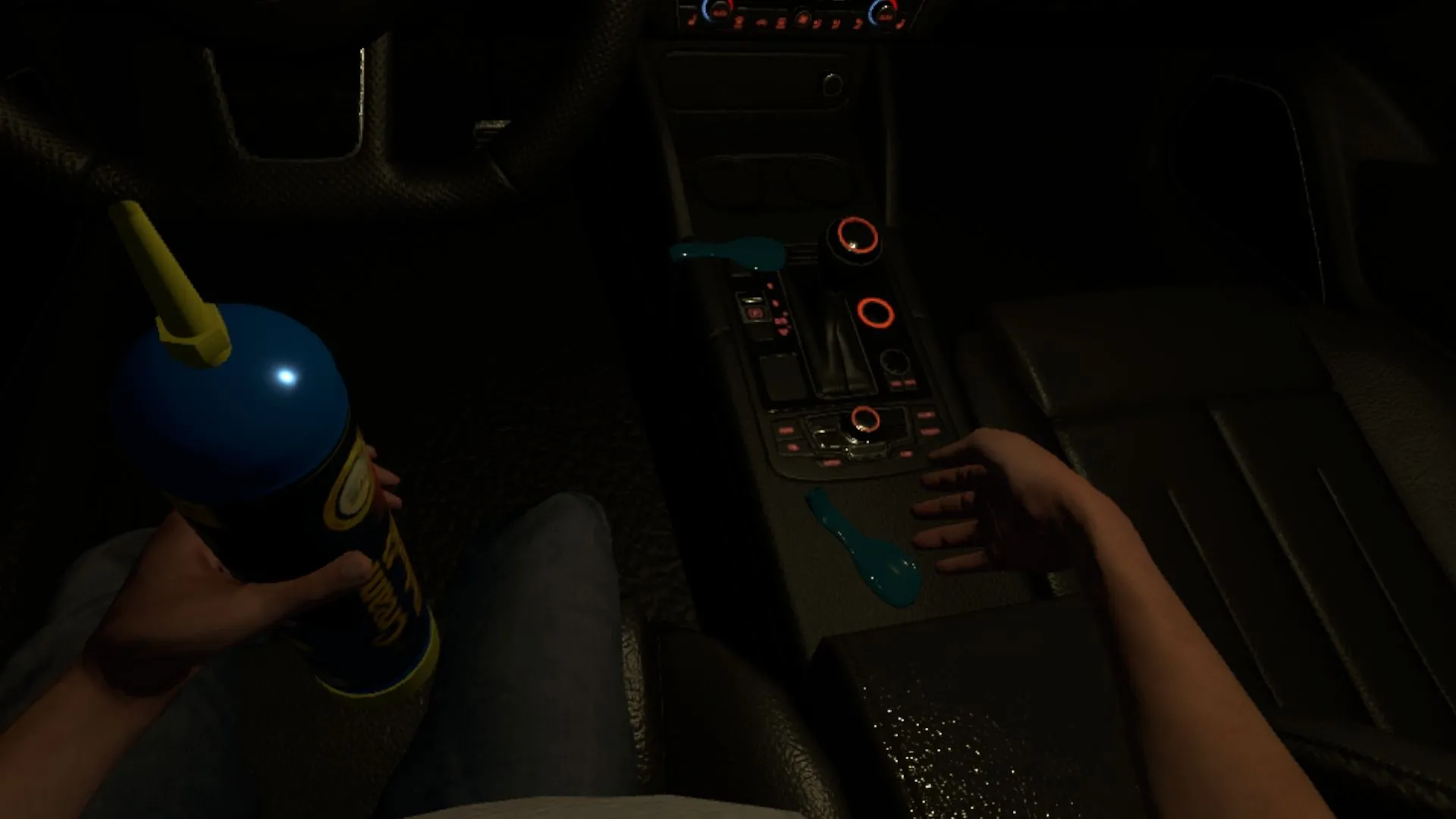 Consumo de óxido nitroso en un coche de realidad virtual