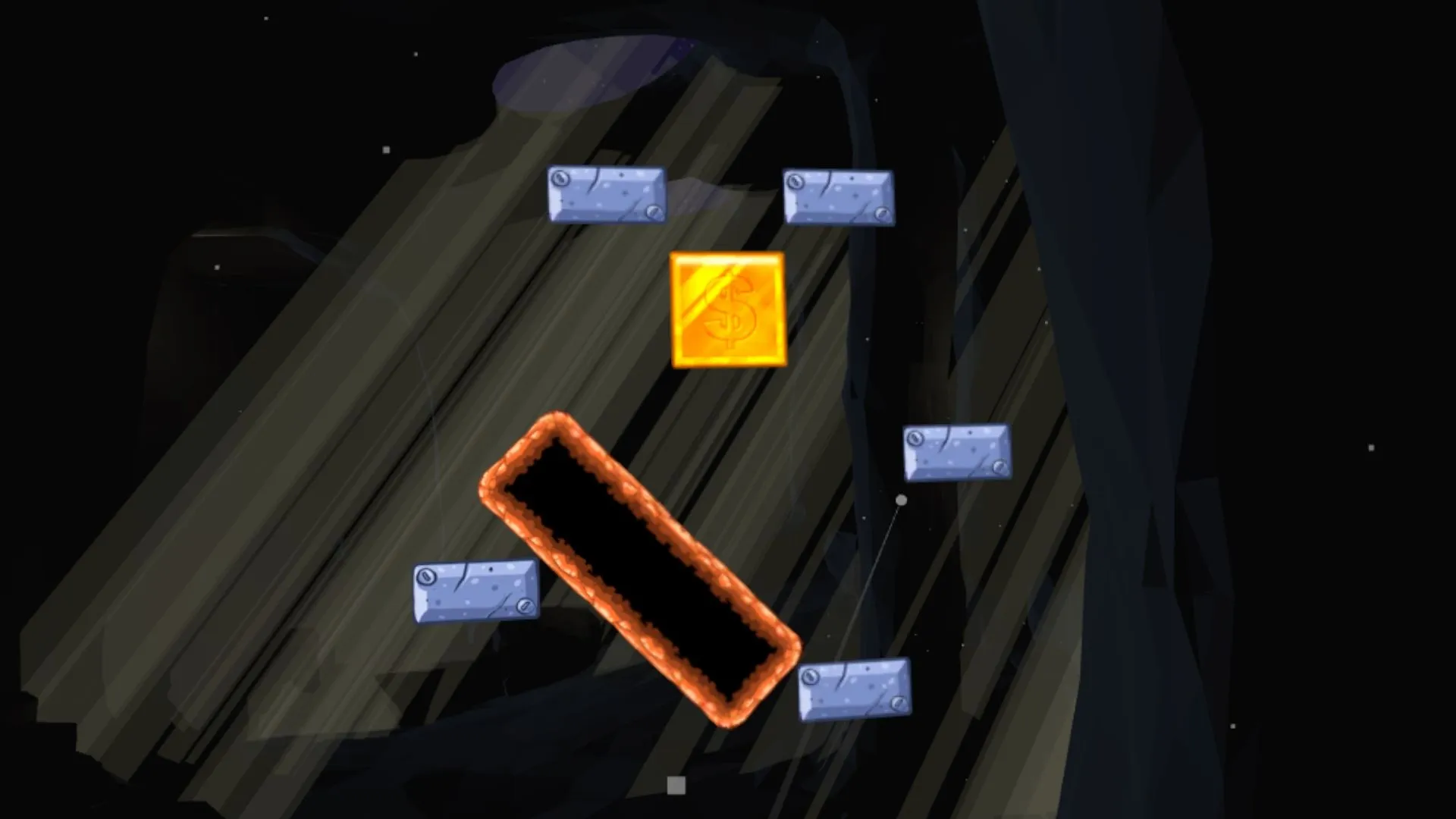 Jeu cognitif avec obstacles, pièces et blocs colorés