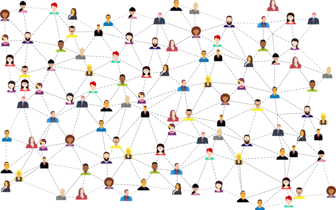 Network of connected profiles on social media